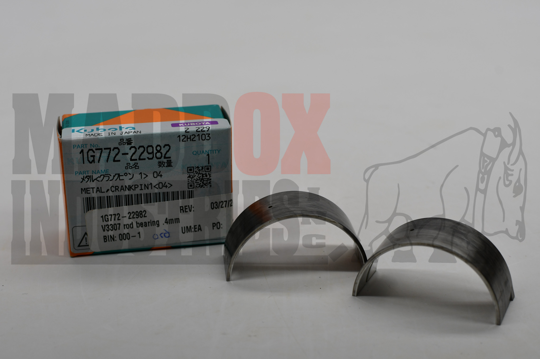 Kubota 1G772-22982 Bearing Metal